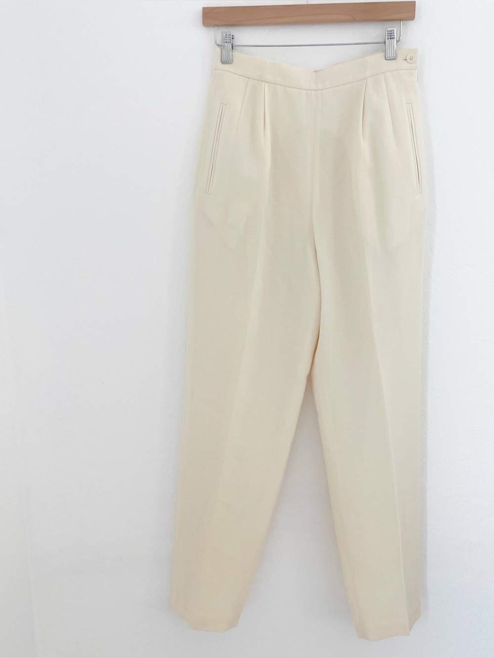 Josephine Chaus wool butter yellow vintage trouser pants size 6
